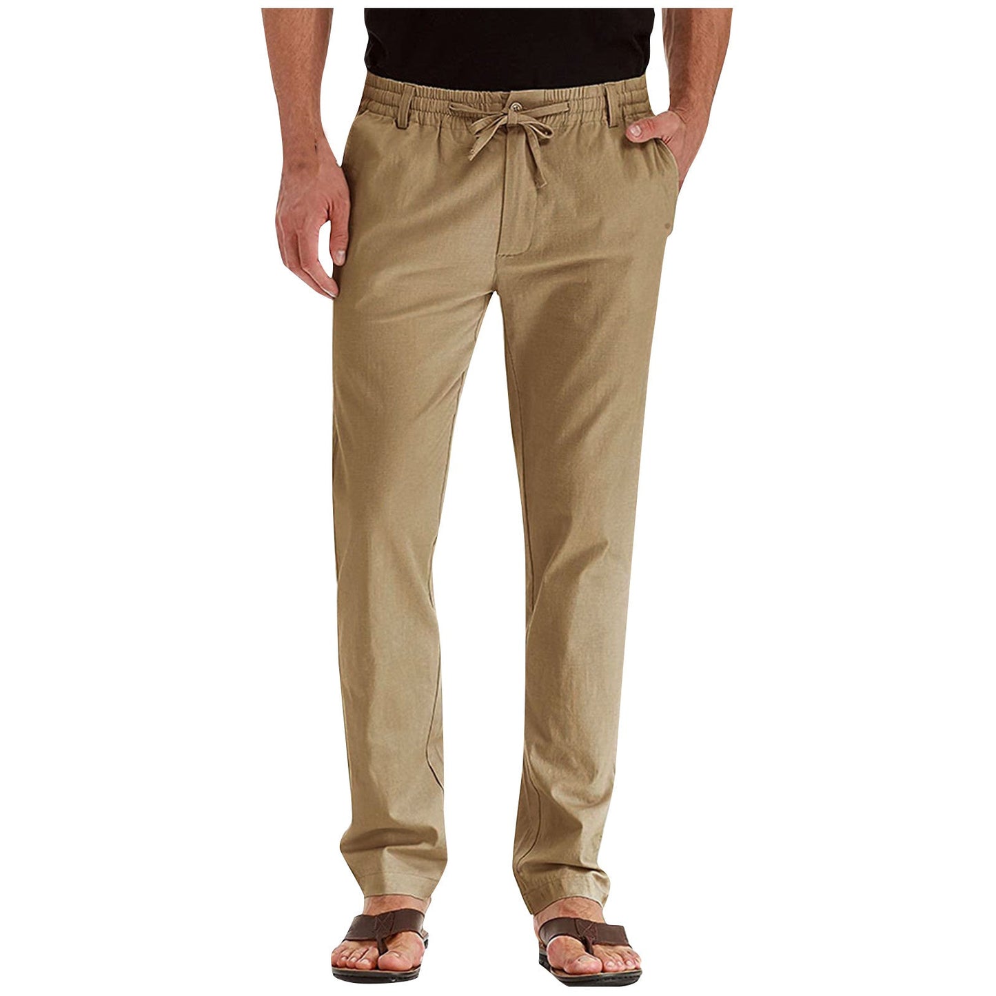 Herren Hose Gerade Bein Elastisch - IdealeKleiden