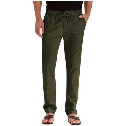 Men's Pants Straight Leg Elastic