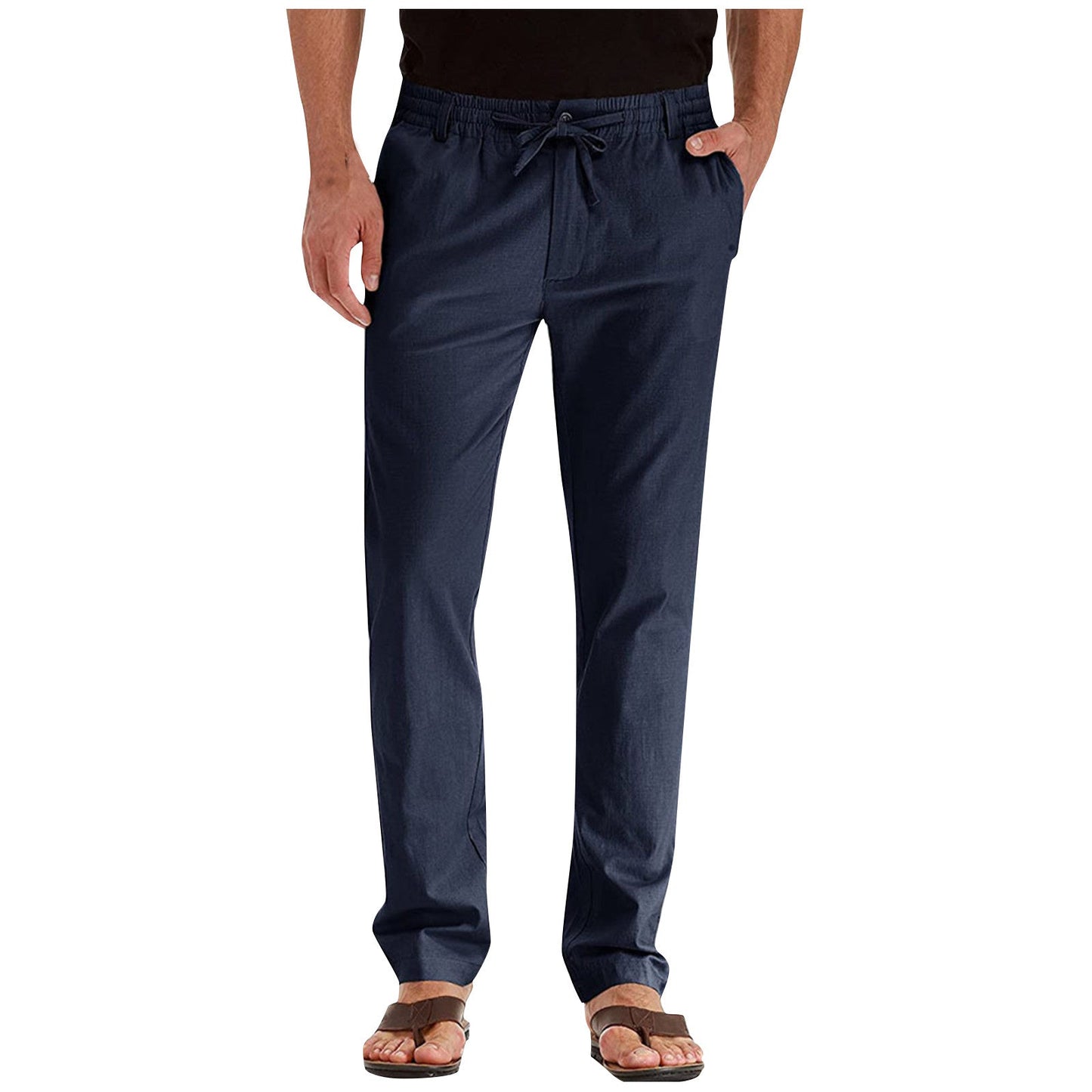 Men's Pants Straight Leg Elastic