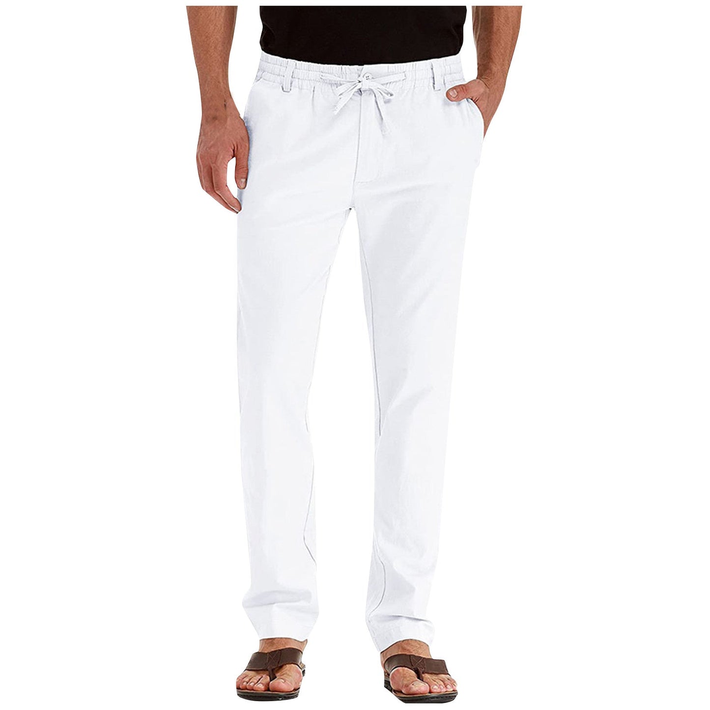 Men's Pants Straight Leg Elastic