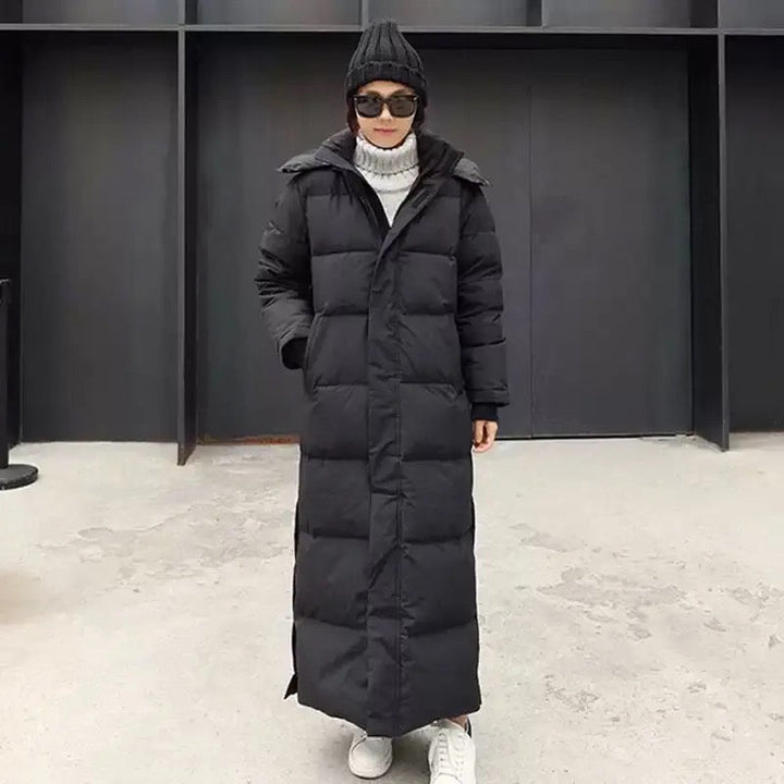 Long Down Jacket Warm &amp; Waterproof - Hood &amp; Zipper
