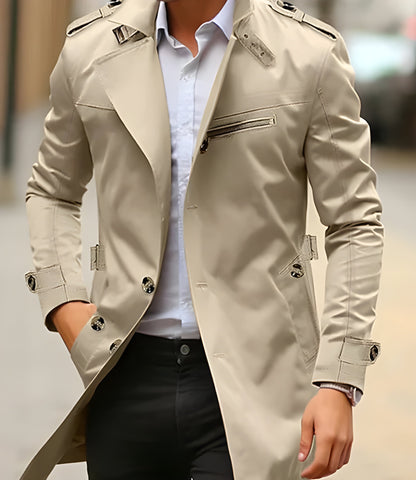 Stylish Men's Trench Coat