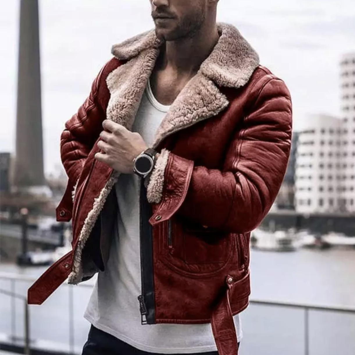 Stylish Men's Winter Jacket Modern Design
