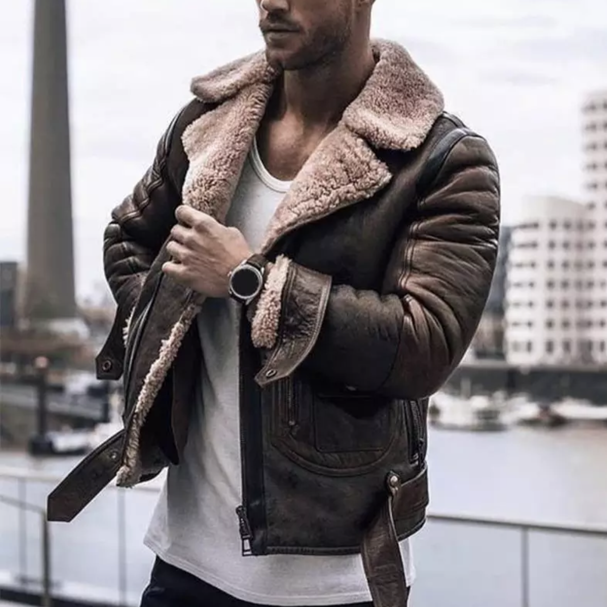 Stylish Men's Winter Jacket Modern Design