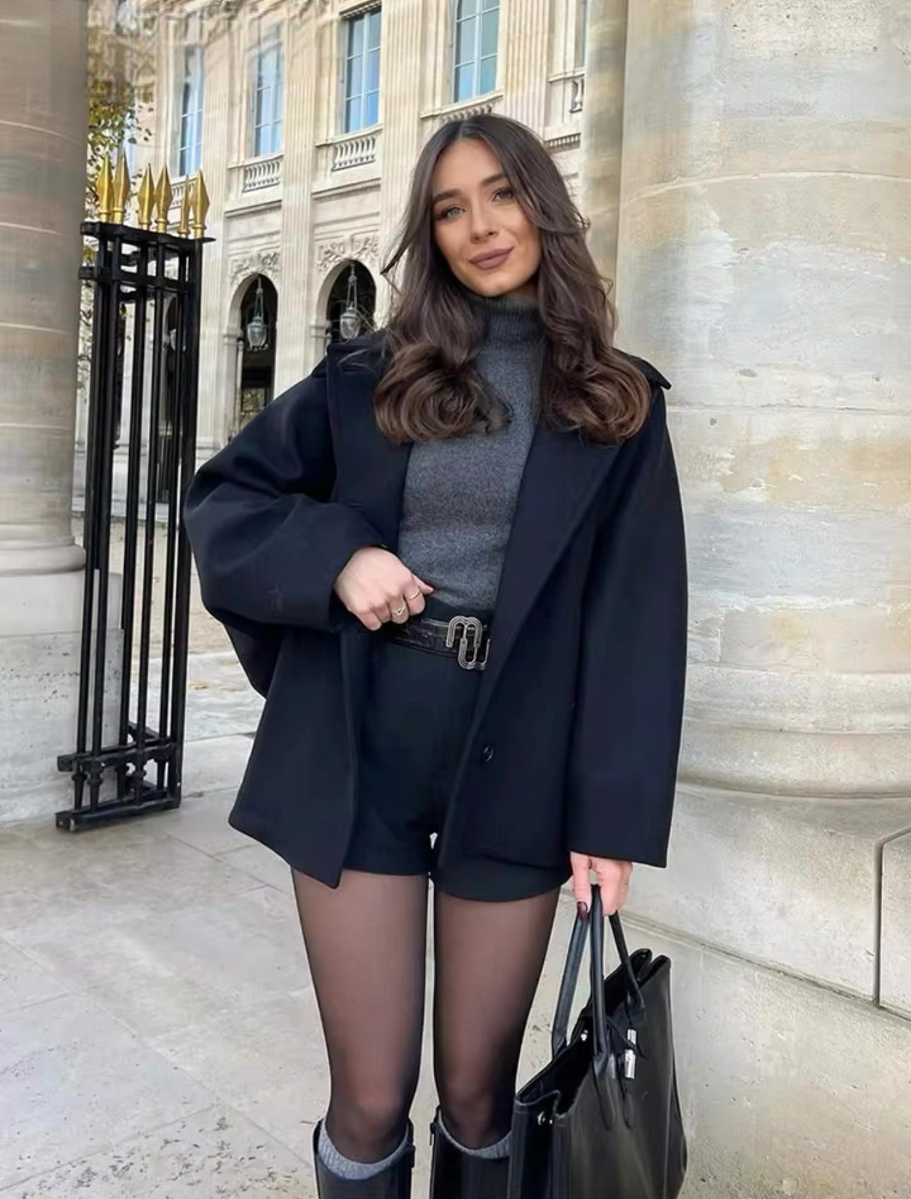 Elegant Wool Coat Women's Winter Fashion
