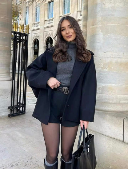 Elegant Wool Coat Women's Winter Fashion