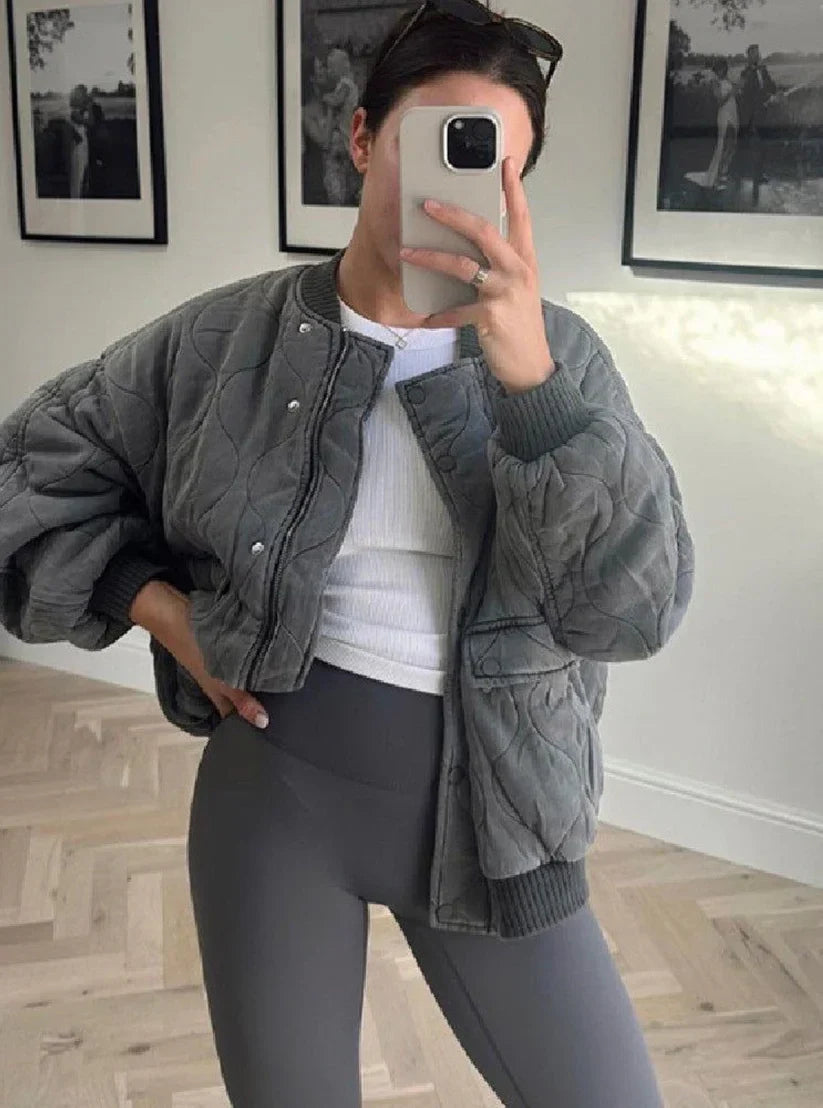 Sofia Daunen-Bomberjacke Damen Warm - IdealeKleiden