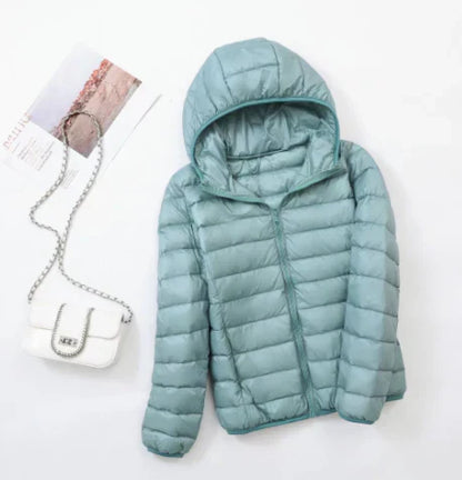 Leichte Wattierte Jacke Marina Blau - IdealeKleiden