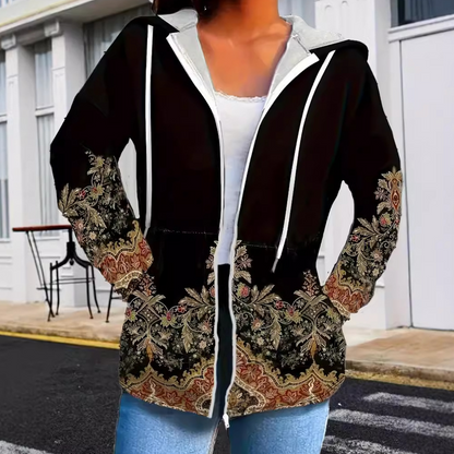 Women's Autumn Jacket With Hood Warm