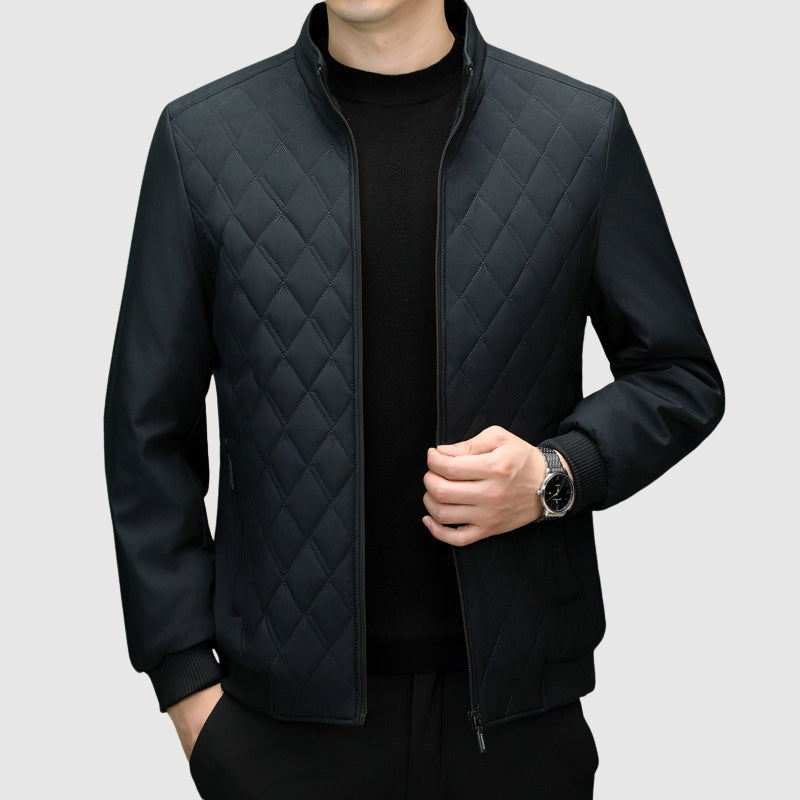 Herren Steppjacke Vollzip - Modernes Brustdesign - IdealeKleiden
