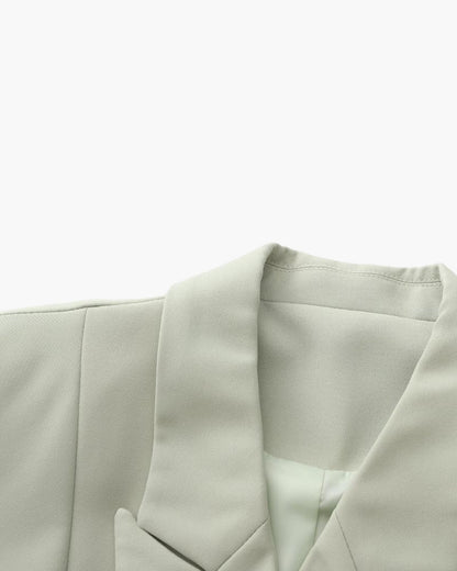 Women's Summer Blazer Olive Green Elegant