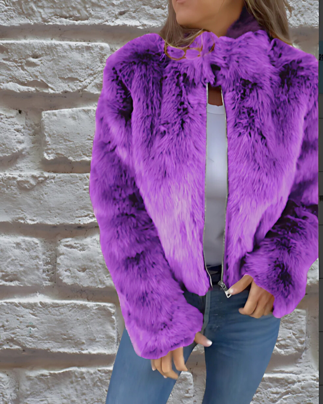 Women's Velvet Jacket Soft Plush Overlay