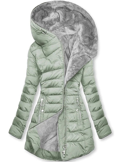 Warme Fleecejacke Damen Soft Gesteppt