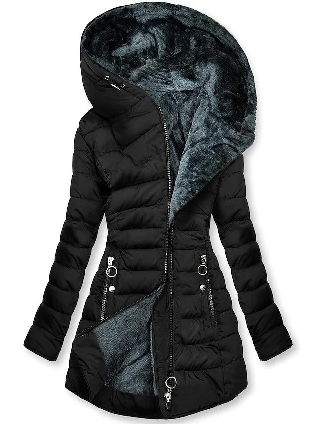 Warme Fleecejacke Damen Soft Gesteppt