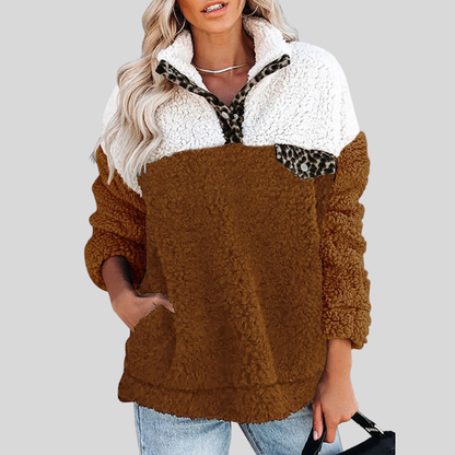 Soft Fleece Jacket Sherpa Pullover Loose Fit