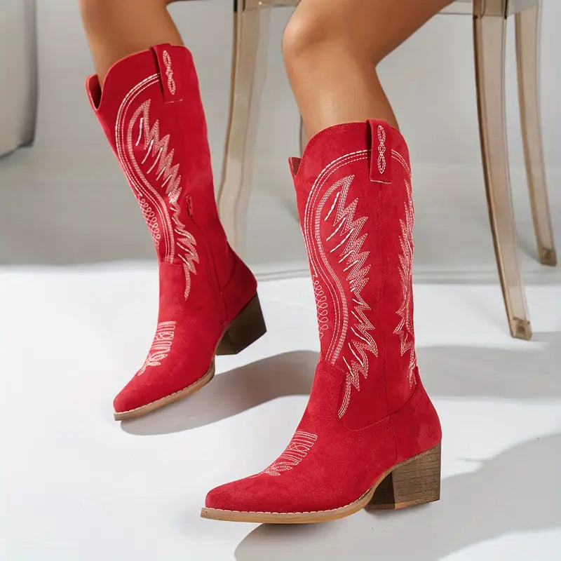 Elegant Women's Western Design Boots