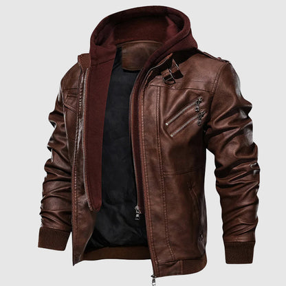 Motorrad Lederjacke Biker Style Schutz