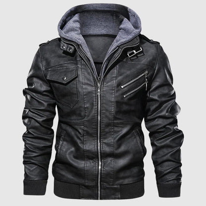 Motorrad Lederjacke Biker Style Schutz