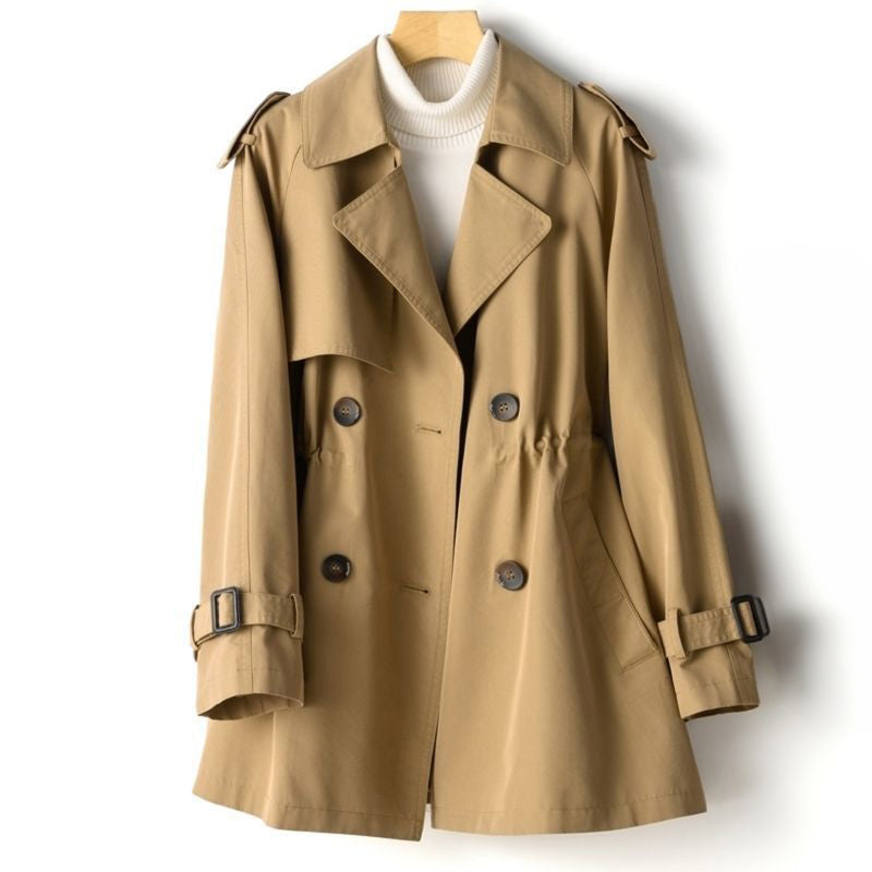 Stylish Ladies' Trench Coat Lapel