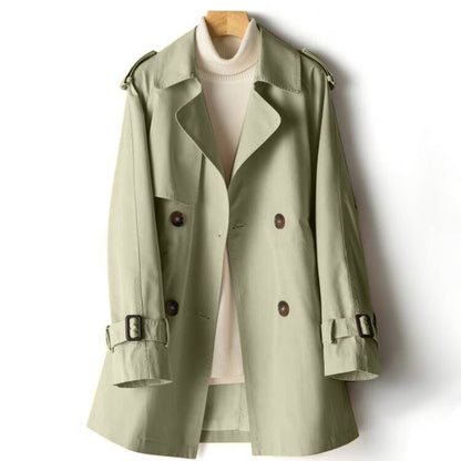 Stylish Ladies' Trench Coat Lapel