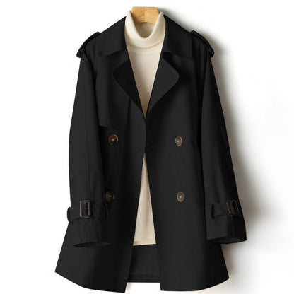 Stylish Ladies' Trench Coat Lapel