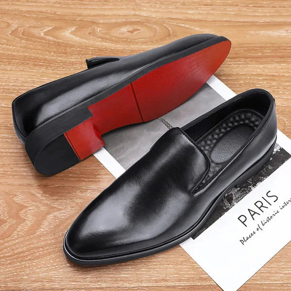Men's Slippers Red Elegant Loafers