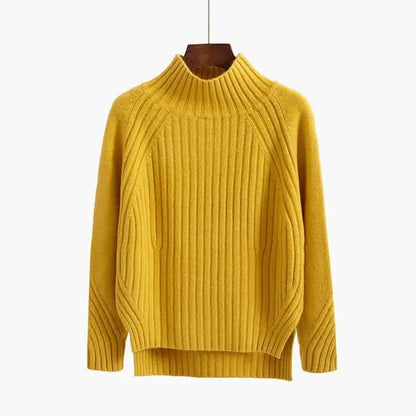 Soft Ribbed Turtleneck Sweater