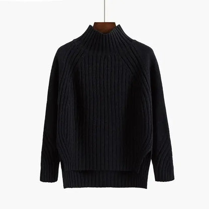 Soft Ribbed Turtleneck Sweater