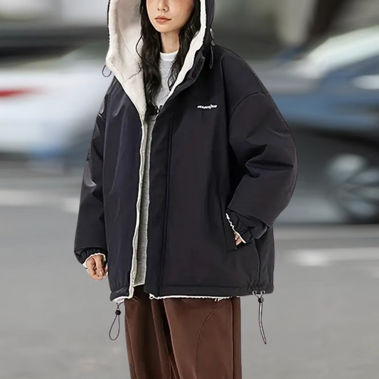Damen Winterjacke Warm Wendbar - IdealeKleiden
