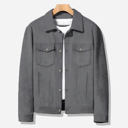 Women's Suede-Style Leather Jacket