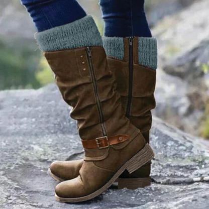 Stylish Ankle Boots for Women with Buckle