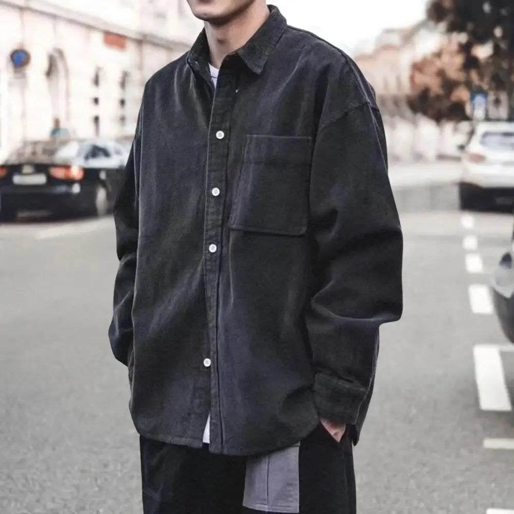 Men's Corduroy Long Sleeve Shirt