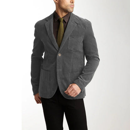 Men's Corduroy Jacket Elegant Brown