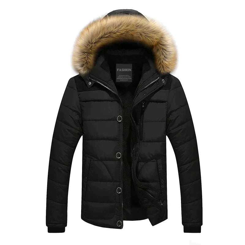Women's Winter Parka Fur Collar Hood