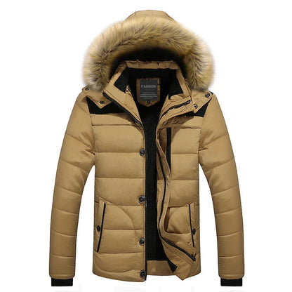 Women's Winter Parka Fur Collar Hood