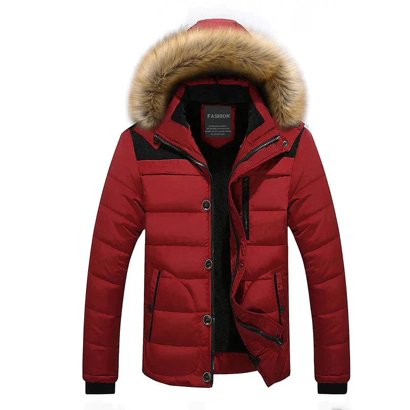 Women's Winter Parka Fur Collar Hood