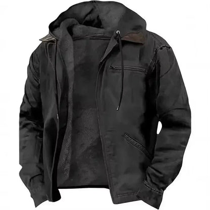 Men's Winter Jacket Thick Hood Warm