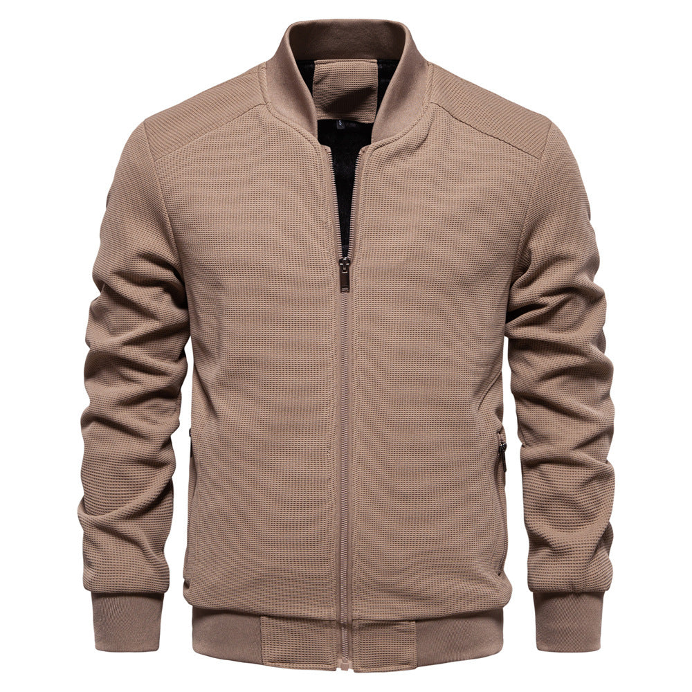 Stylish Men's Zip-Up Bomber Jacket