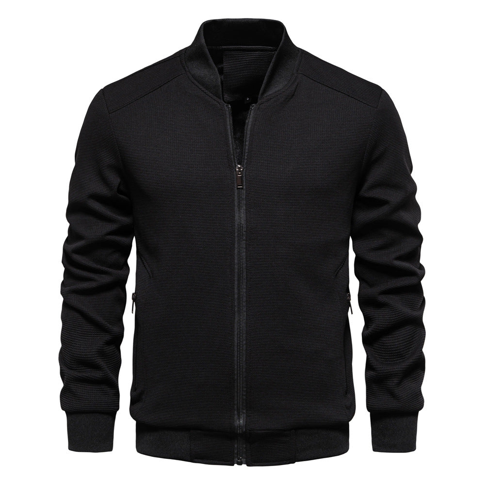 Stylish Men's Zip-Up Bomber Jacket