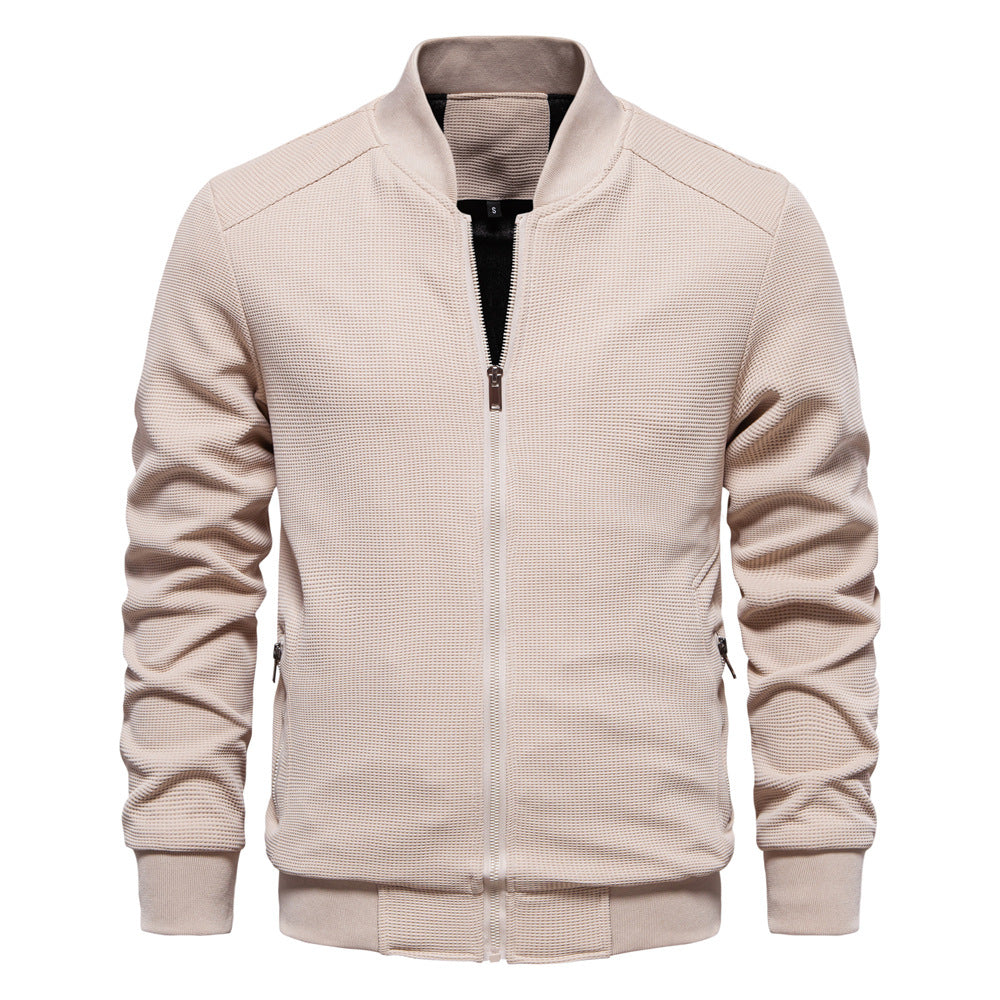 Stylish Men's Zip-Up Bomber Jacket