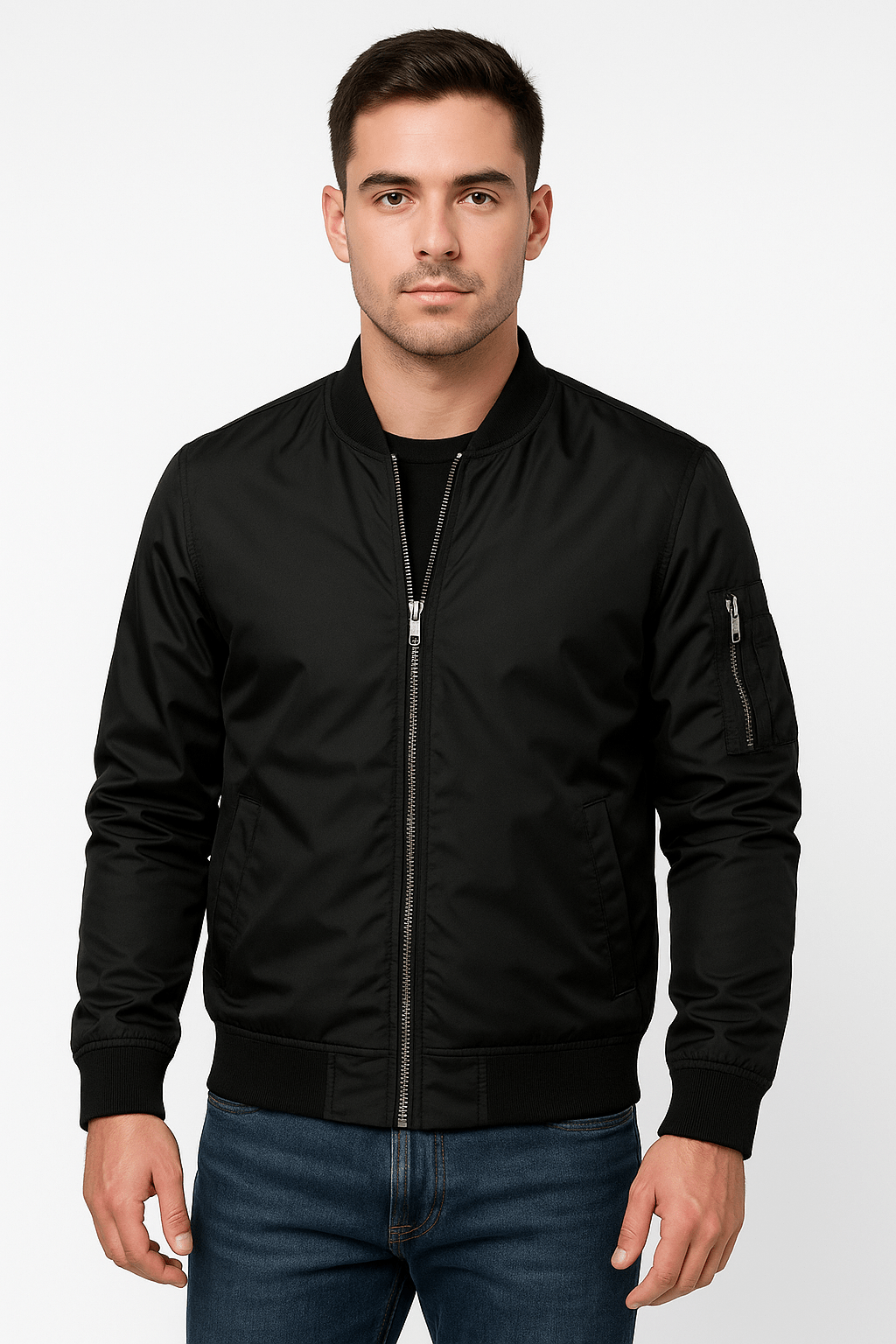 Stilvolle Bomberjacke Modern Urban Style - IdealeKleiden