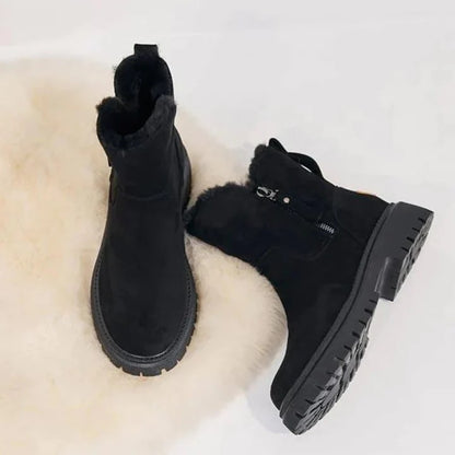 Women's Ankle Boots Warm Fur Lined
