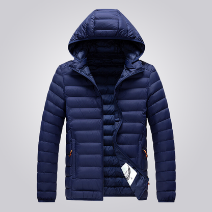 Quilted Women's Winter Jacket Detachable Hood