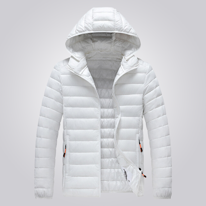 Quilted Women's Winter Jacket Detachable Hood