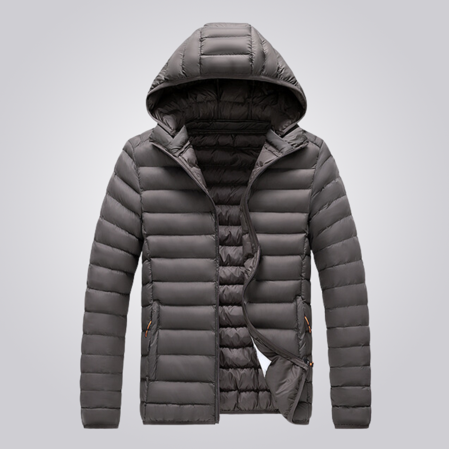 Quilted Women's Winter Jacket Detachable Hood