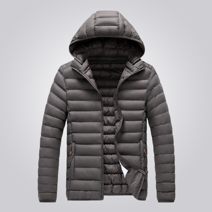 Quilted Women's Winter Jacket Detachable Hood