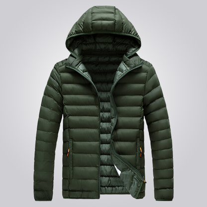 Quilted Women's Winter Jacket Detachable Hood