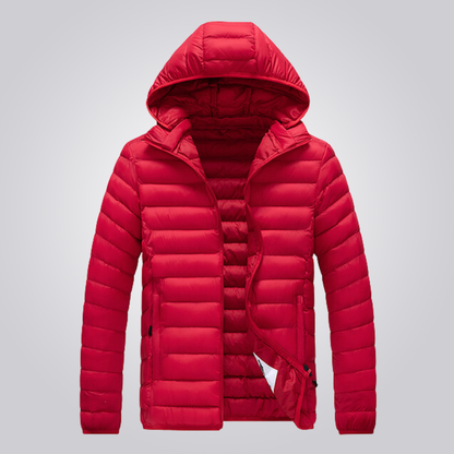 Quilted Women's Winter Jacket Detachable Hood
