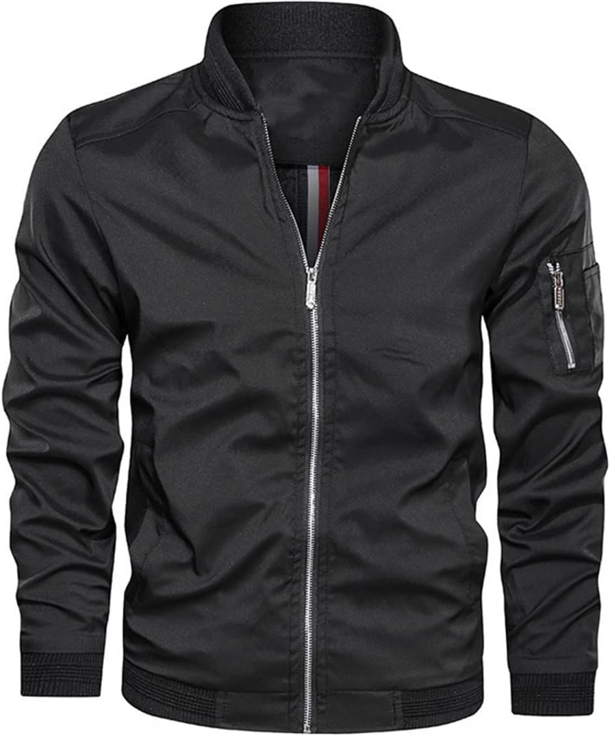 Men's Modern Slim Fit Bomber Jacket