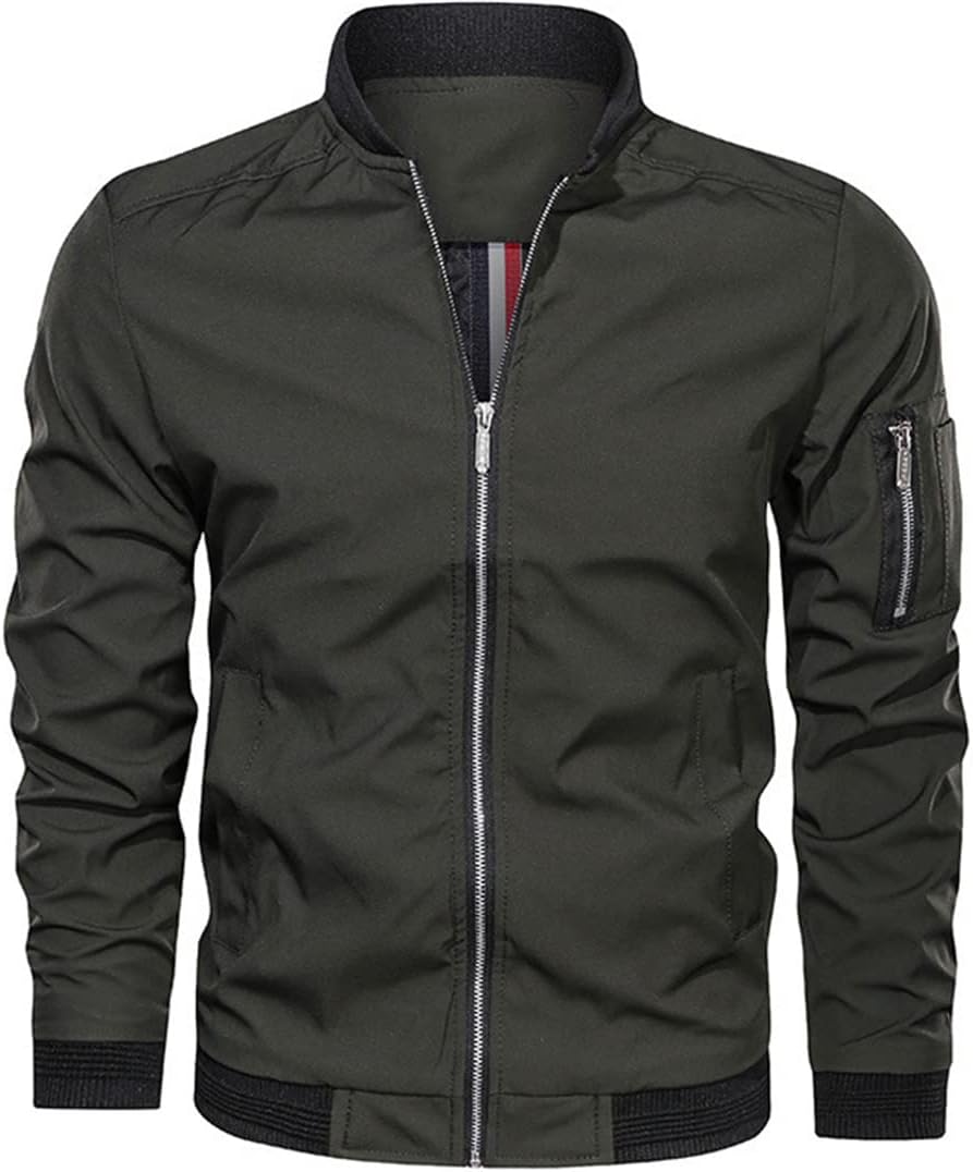 Men's Modern Slim Fit Bomber Jacket